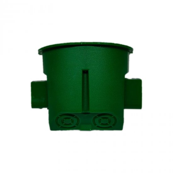 Подрозетник Защита Про для твердых стен 68x60 мм со стыковочными узлами IP20 цвет зеленый