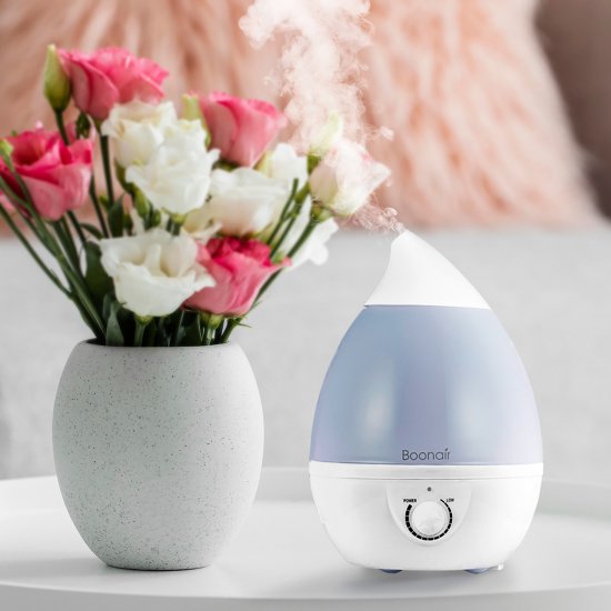 Увлажнитель воздуха ультразвуковой Boonair Eva 3.2 л с подсветкой цвет белый
