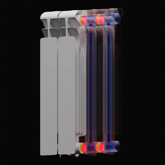 Радиатор биметаллический Rifar EcoBuild 500 мм 6 секций 1