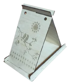 Кормушка-шалаш для птиц Раскраска 135x170x215 мм дерево