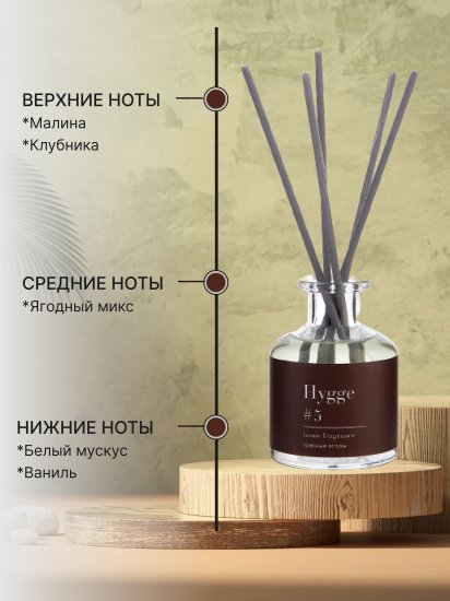 Ароматический диффузор Arida Home Hygge #5 Красные ягоды 50 мл