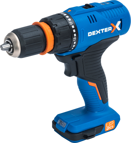 Дрель-шуруповерт аккумуляторная Dexter 5 20 В Li-ion, 1x2.5 Ач