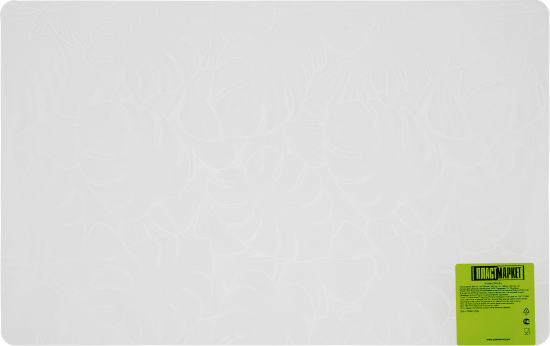 Салфетка сервировочная Бланка 26x41 см прямоугольная ПВХ цвет прозрачный