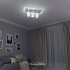 Люстра потолочная Escada 1129/3PL Grey, 3 лампы, 9 м², цвет белый/серый