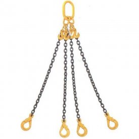 Цепной строп Сталь-91 4СЦ - 6,7/5000 звено ОВ увеличенное, укоротители, крюки самозак.