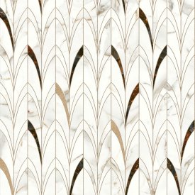 Стеновая панель Delicate Amber 240x0.4x60 см алюминий цвет белый