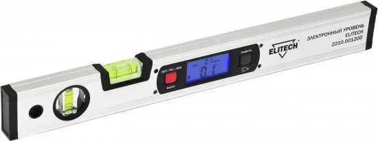 Уровень цифровой Elitech 2210.001200 2 глазка 400 мм