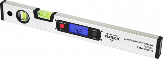 Уровень цифровой Elitech 2210.001200 2 глазка 400 мм