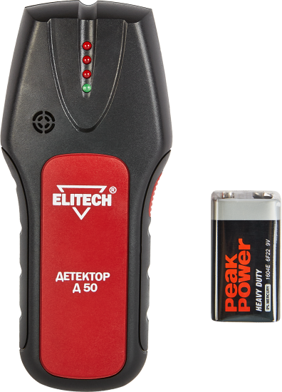 Детектор скрытой проводки и металла Elitech Д50