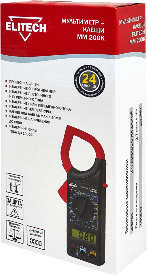 Мультиметр Elitech ММ 200К