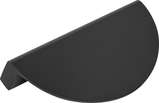 Мебельная ручка-профиль матовый черный 95 мм