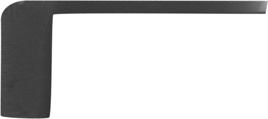 Мебельная ручка-профиль матовый черный 95 мм