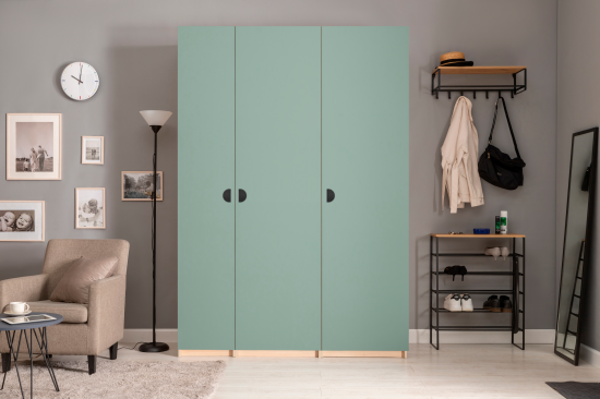 Мебельная ручка-профиль матовый черный 95 мм