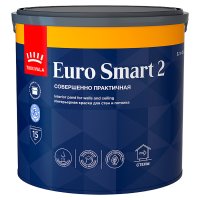 Краска интерьерная Tikkurila/Tikkivala Euro Smart 2 база А белая 2,7 л