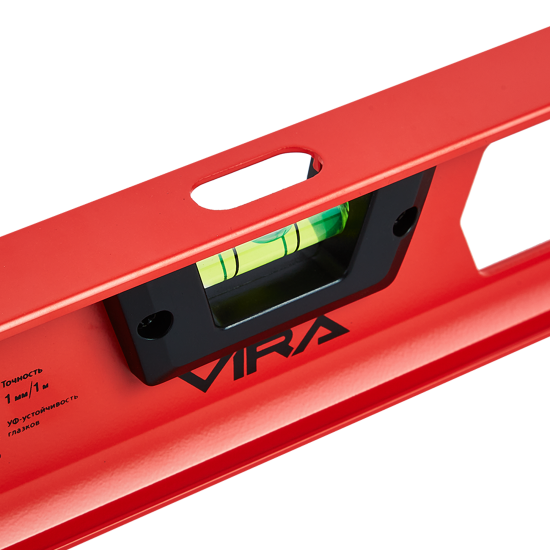 Уровень пузырьковый строительный двутавровый Vira 100161 2 глазка 400 мм
