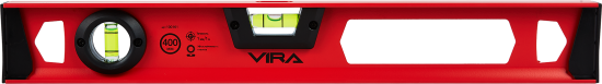 Уровень пузырьковый строительный двутавровый Vira 100161 2 глазка 400 мм