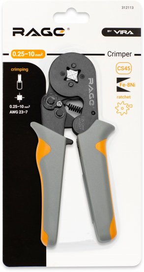 Пресс клещи для обжима наконечников Rage 312113 до 10 мм2