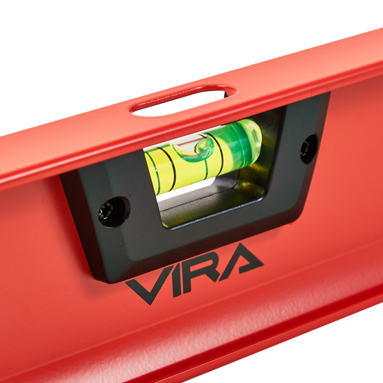 Уровень пузырьковый строительный двутавровый Vira 100163 2 глазка 800 мм