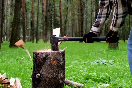 Топор-колун Plantic Light XL24 двухкомпонентная ручка 875 мм 1900 кг