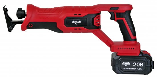 Пила сабельная аккумуляторная Elitech ПСА20-28БЛ, 20 В Li-Ion 1x4 Ач