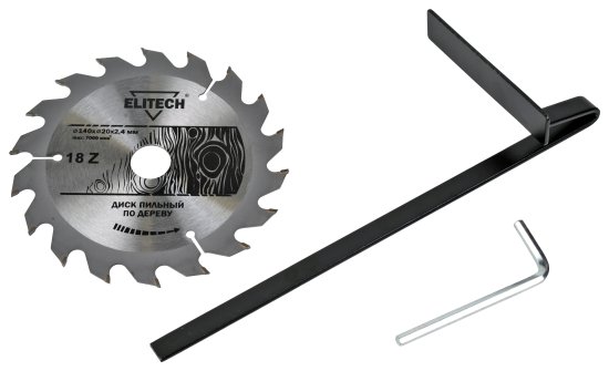Пила циркулярная сетевая Elitech ПД 08-40, 800 Вт, 140 мм