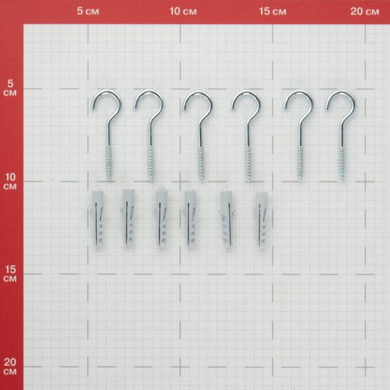 Шуруп-полукольцо с дюбелем 4,0x50 мм SX- 6 Wkret-met (6 шт.)