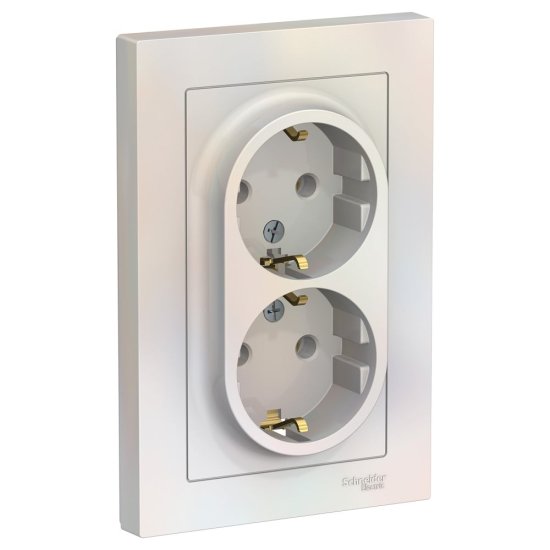 Двухместная розетка Systeme Electric ATLAS DESIGN