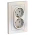 Двухместная розетка Systeme Electric ATLAS DESIGN