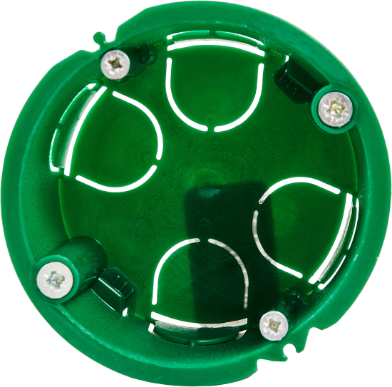 Подрозетник Защита Про под гипсокартон 68x45 мм IP20 цвет зеленый