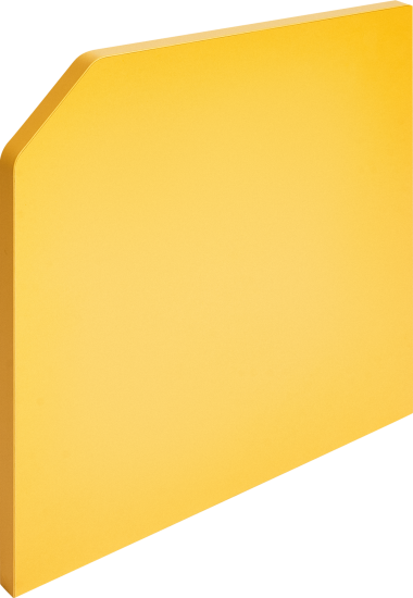 Фасад Spaceo Kub 32.2x32.2 см МДФ цвет желтый