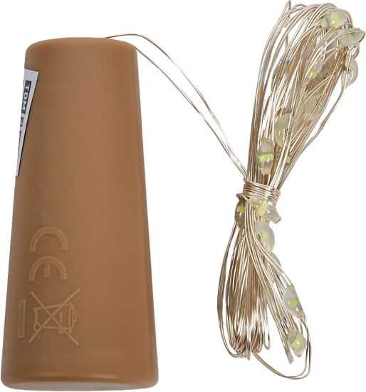 Электрогирлянда-пробка Роса 2 м 20 ламп холодный белый цвет света