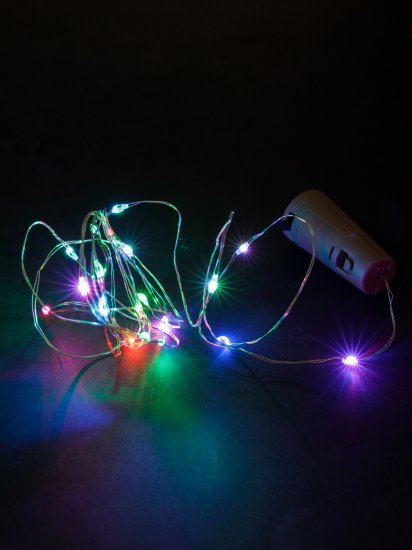 Электрогирлянда-пробка Роса 2 м 20 ламп RGB