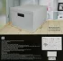 Коробка для хранения 35x20x27 см картон цвет белый 2 шт