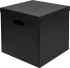 Коробка для хранения 30x31x31 см картон цвет черный 2 шт