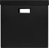 Коробка для хранения 30x31x31 см картон цвет черный 2 шт