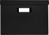 Коробка для хранения 35x20x27 см картон цвет черный 2 шт