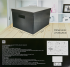 Коробка для хранения 35x20x27 см картон цвет черный 2 шт