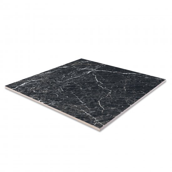 Глазурованный керамогранит Grasaro Super Marble G-2993/MR/600x600x9/S1, 60x60 см 1.8 м² матовый цвет черный