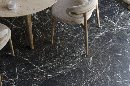 Глазурованный керамогранит Grasaro Super Marble G-2993/MR/600x600x9/S1, 60x60 см 1.8 м² матовый цвет черный