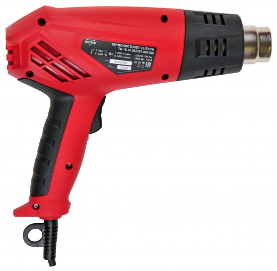 Термофен сетевой Elitech ТВ 18-55, 1800 Вт