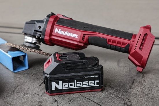 УШМ аккумуляторная бесщеточная Neolaser ACCUM2, 20 В Li-ion 2x4 Ач, 125 мм