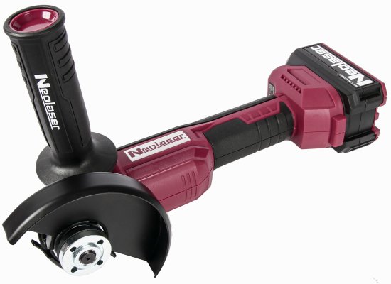 УШМ аккумуляторная бесщеточная Neolaser ACCUM2, 20 В Li-ion 2x4 Ач, 125 мм