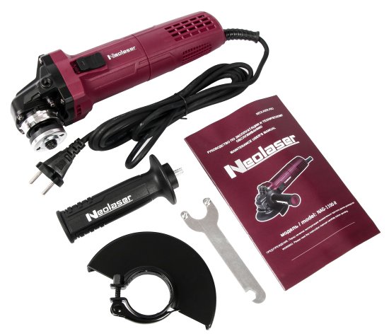 УШМ сетевая Neolaser NAG-1100-R, 1100 Вт, 125 мм