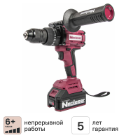 Дрель-шуруповерт аккумуляторная бесщеточная ударная Neolaser NCDB-120, 20 В Li-ion 2x4 Ач