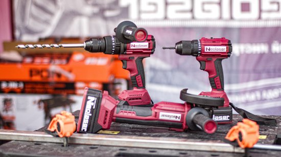 Дрель-шуруповерт аккумуляторная бесщеточная ударная Neolaser NCDB-120, 20 В Li-ion 2x4 Ач