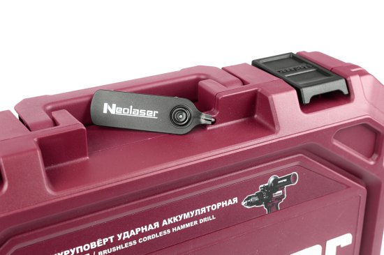 Дрель-шуруповерт аккумуляторная бесщеточная ударная Neolaser NCDB-120, 20 В Li-ion 2x4 Ач