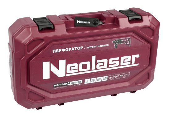 Перфоратор сетевой SDS-plus Neolaser NRH-800, 800 Вт, 3.8 Дж
