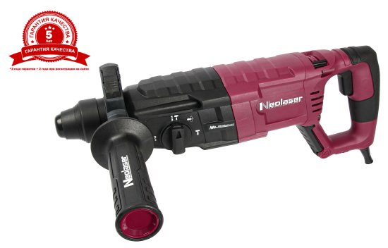 Перфоратор сетевой SDS-plus Neolaser NRH-800, 800 Вт, 3.8 Дж