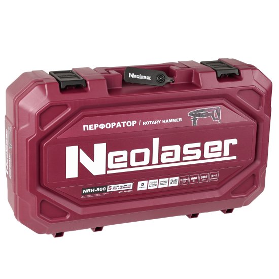 Перфоратор сетевой SDS-plus Neolaser NRH-800, 800 Вт, 3.8 Дж