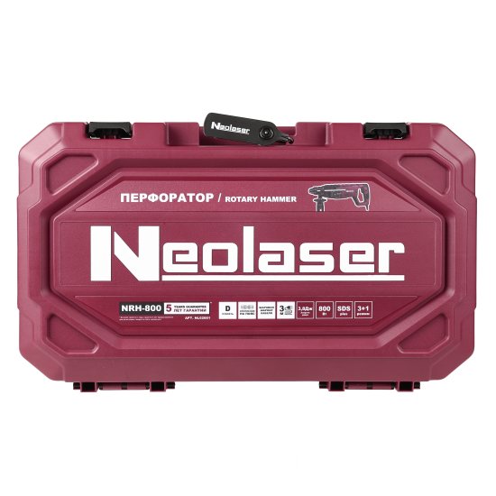 Перфоратор сетевой SDS-plus Neolaser NRH-800, 800 Вт, 3.8 Дж